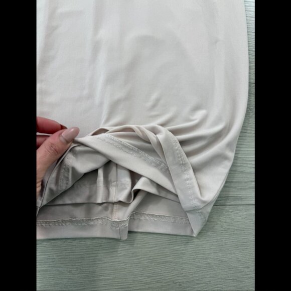 Nookie Spaghetti Straps Bodycon Knee Length Club Dress Cream - Picture 8 of 10